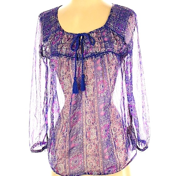 American Eagle Outfitters sheer blouse - Picture 3 of 6